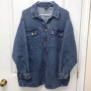 Oversized jean jacket. H&am US size L
